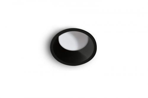 Prostokątna lampa zewnętrzna typu słupek w kolorze czarnym