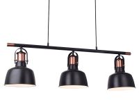 Lampa wisząca nad stół retro vintage DARLING 3 LINE Black + LED gratis AZzardo