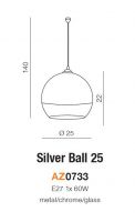 lampa-wiszaca-szklana-silver-ball-25-azzardo-wymiary